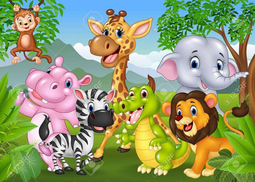 Animale din junglă jigsaw puzzle online