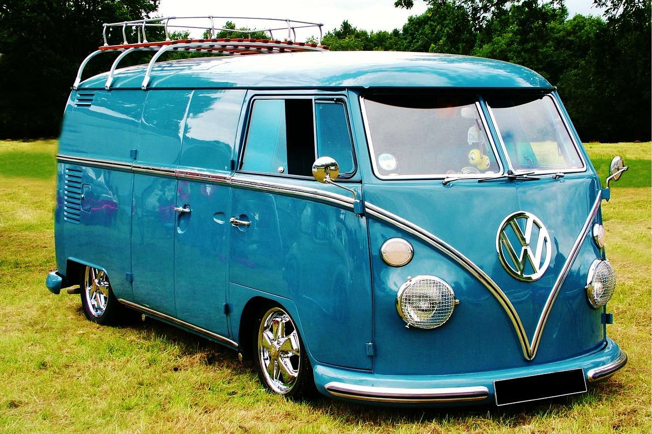 Volkswagen Camper Retro пазл онлайн
