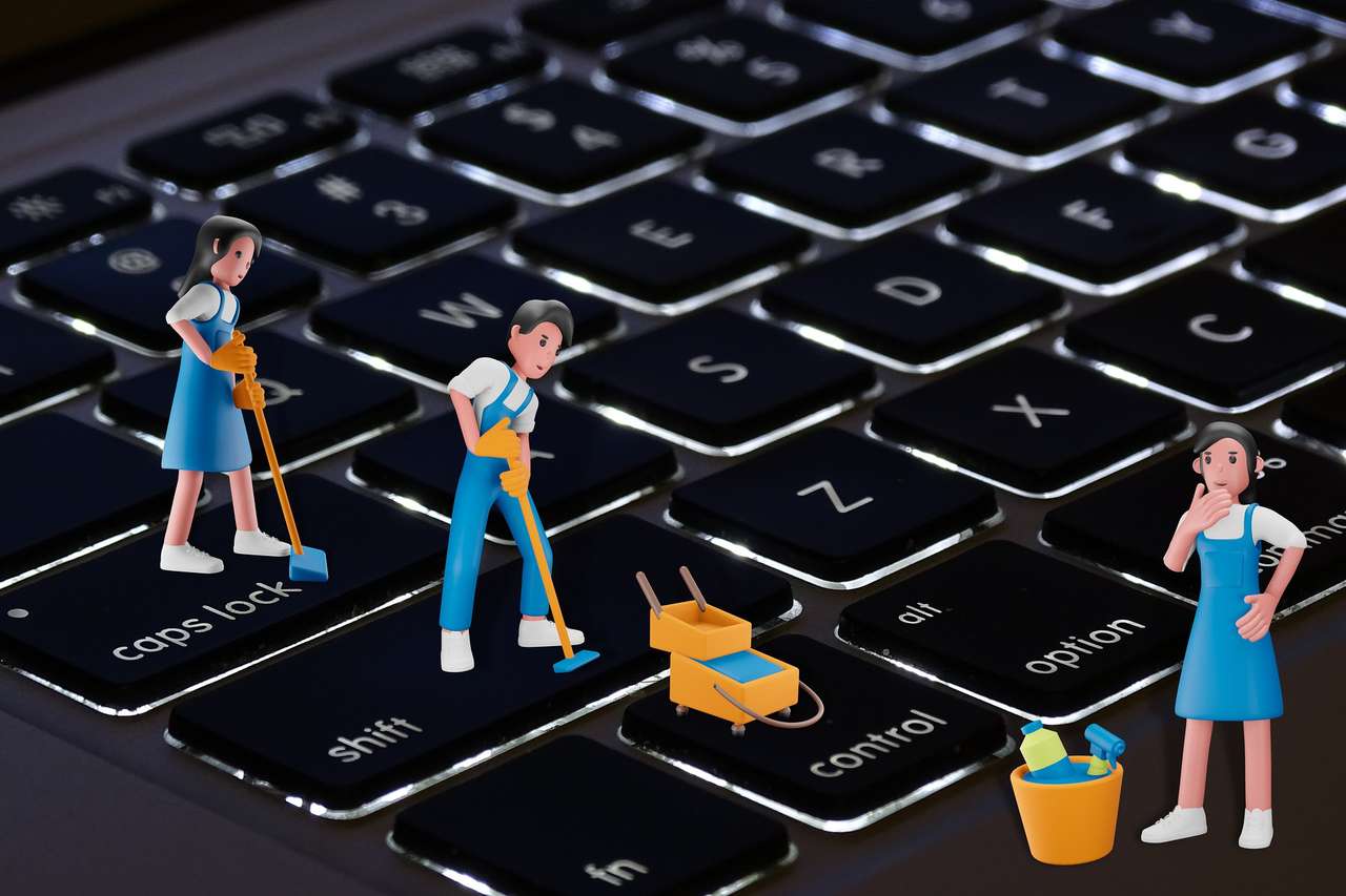 Очищення клавіатури пазл онлайн
