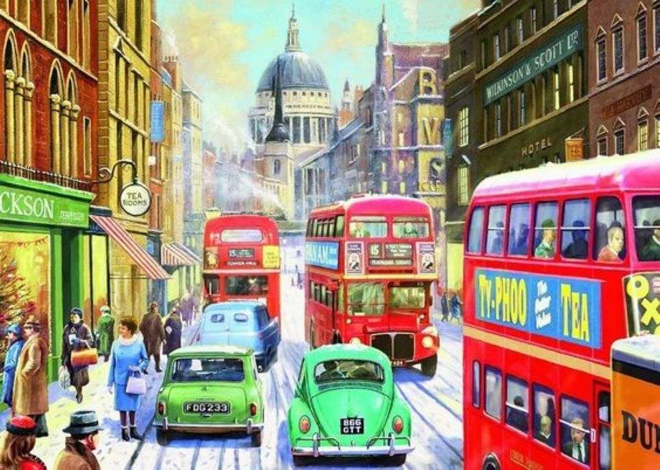 Busy street jigsaw puzzle online