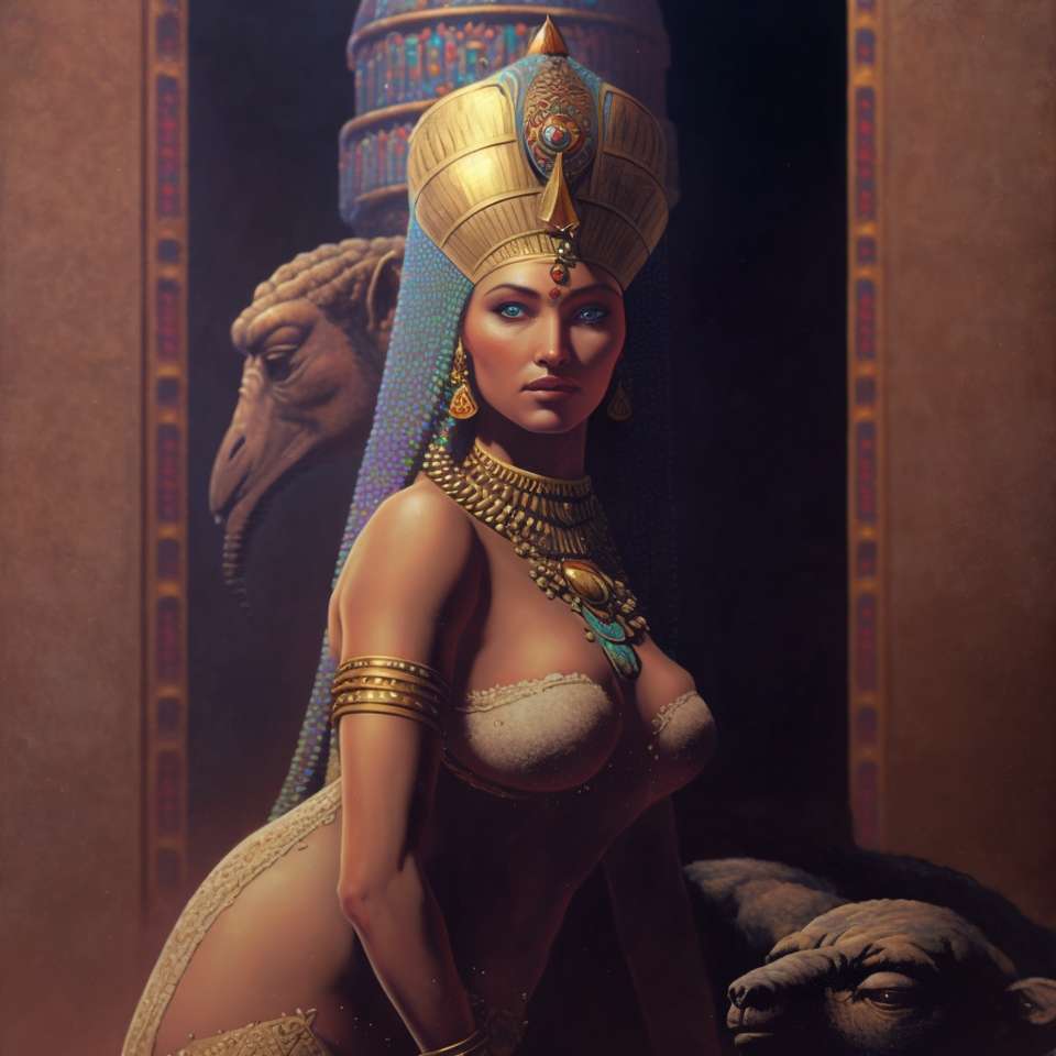 drottning av egypten pussel på nätet