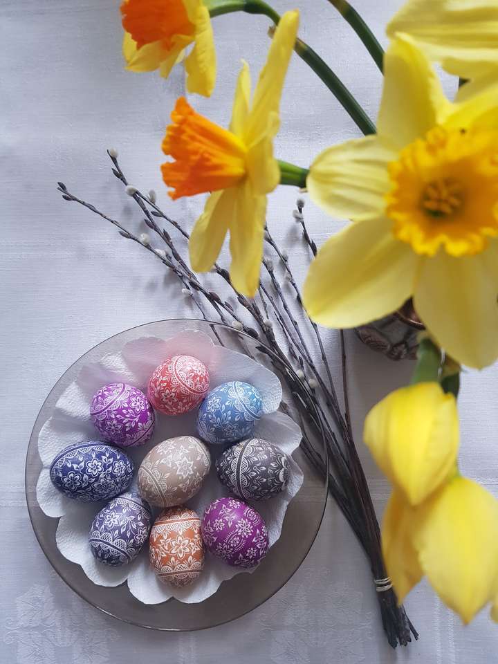 Kroszonki, o uova di Pasqua della Slesia puzzle online
