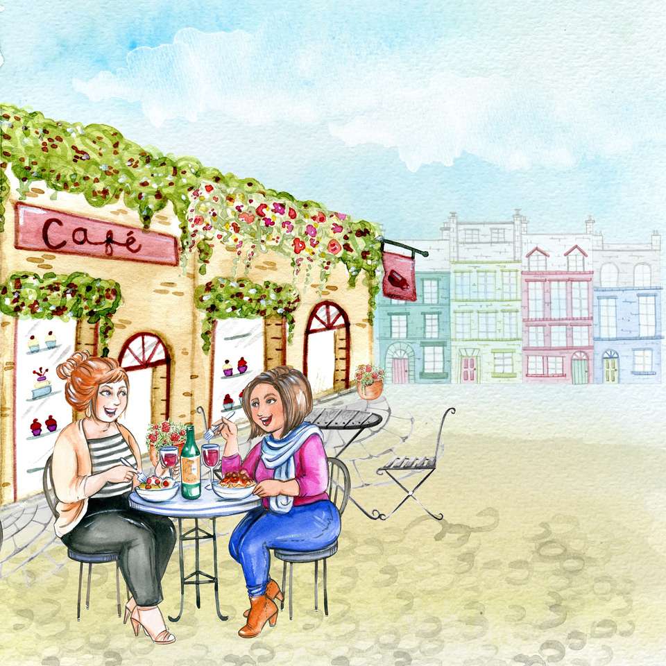 A coffee meeting jigsaw puzzle online