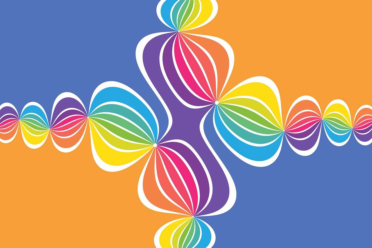 Muster Regenbogen Online-Puzzle