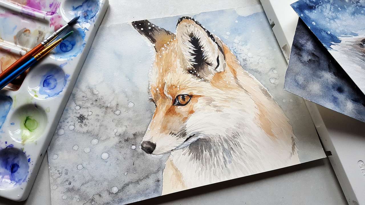 Πορτρέτο μιας αλεπούς online παζλ