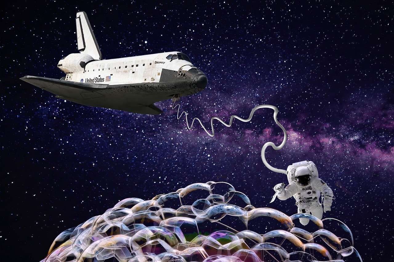 Astronaut rymdskepp pussel på nätet