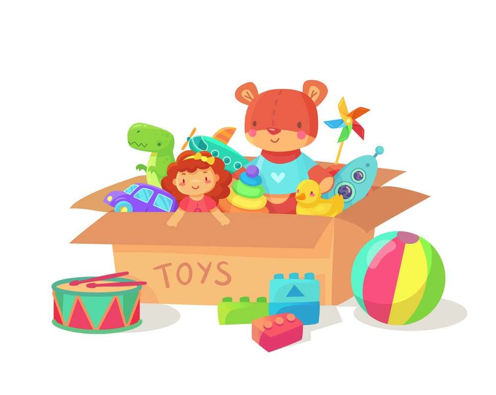 krabice hraček skládačky online