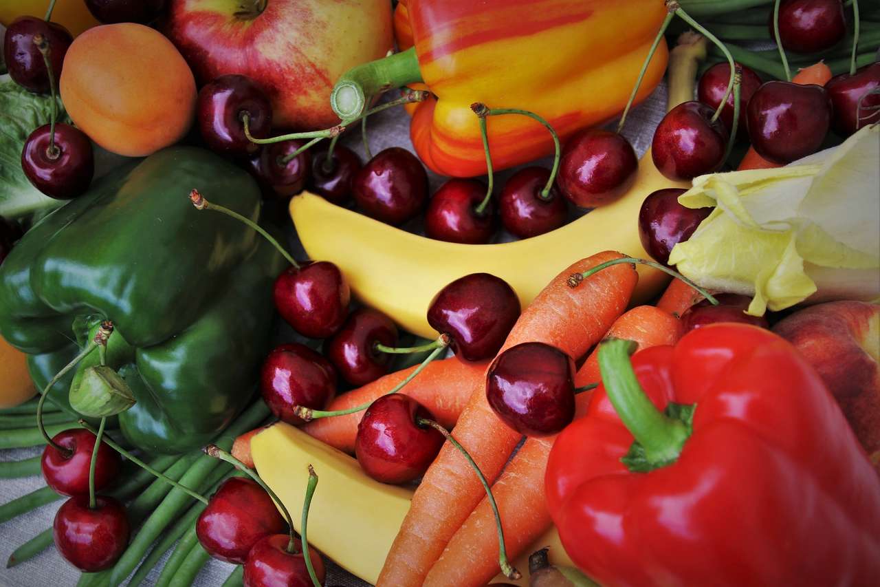 ovoce a zelenina skládačky online