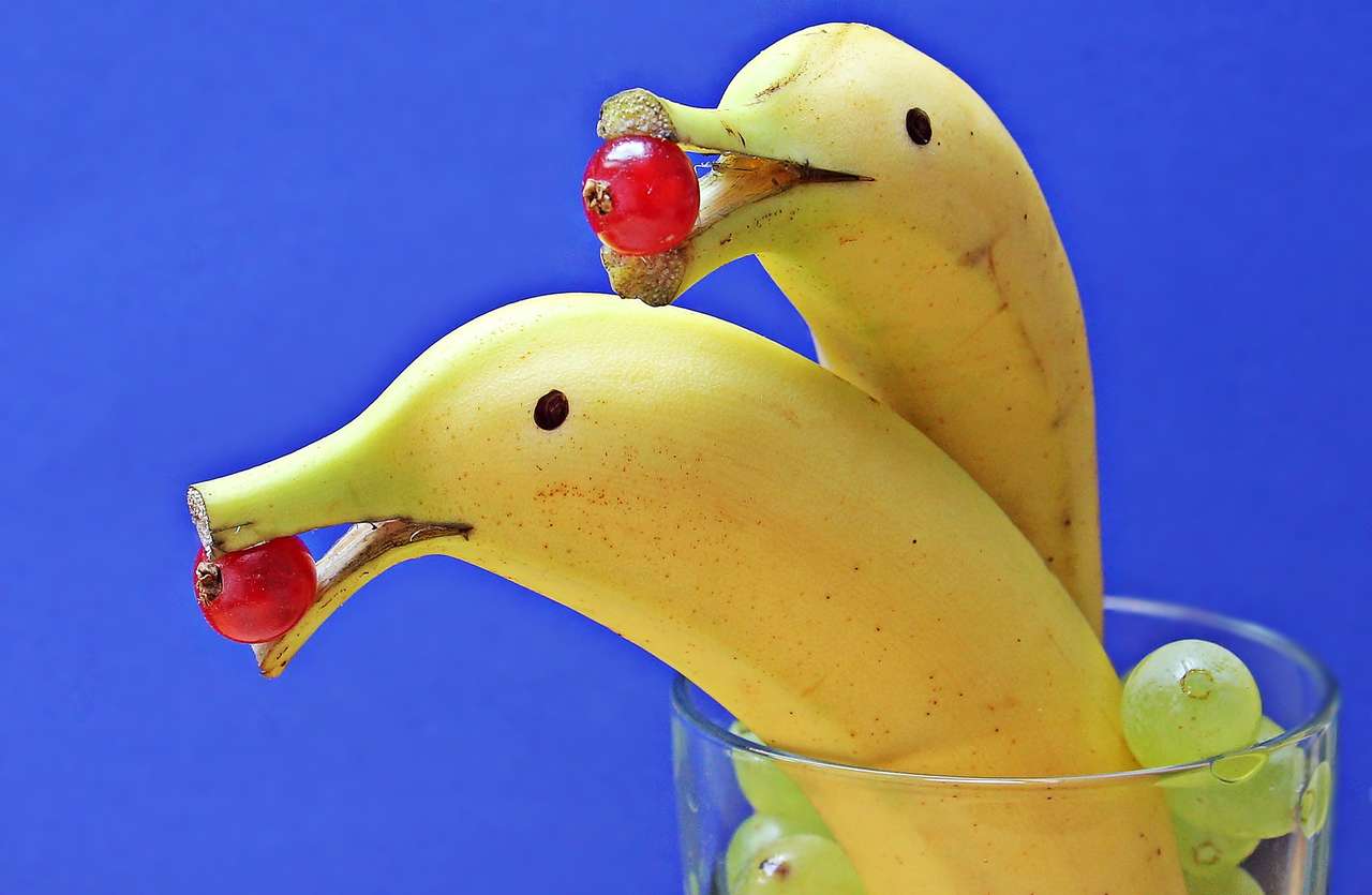 Banánová dekorace skládačky online