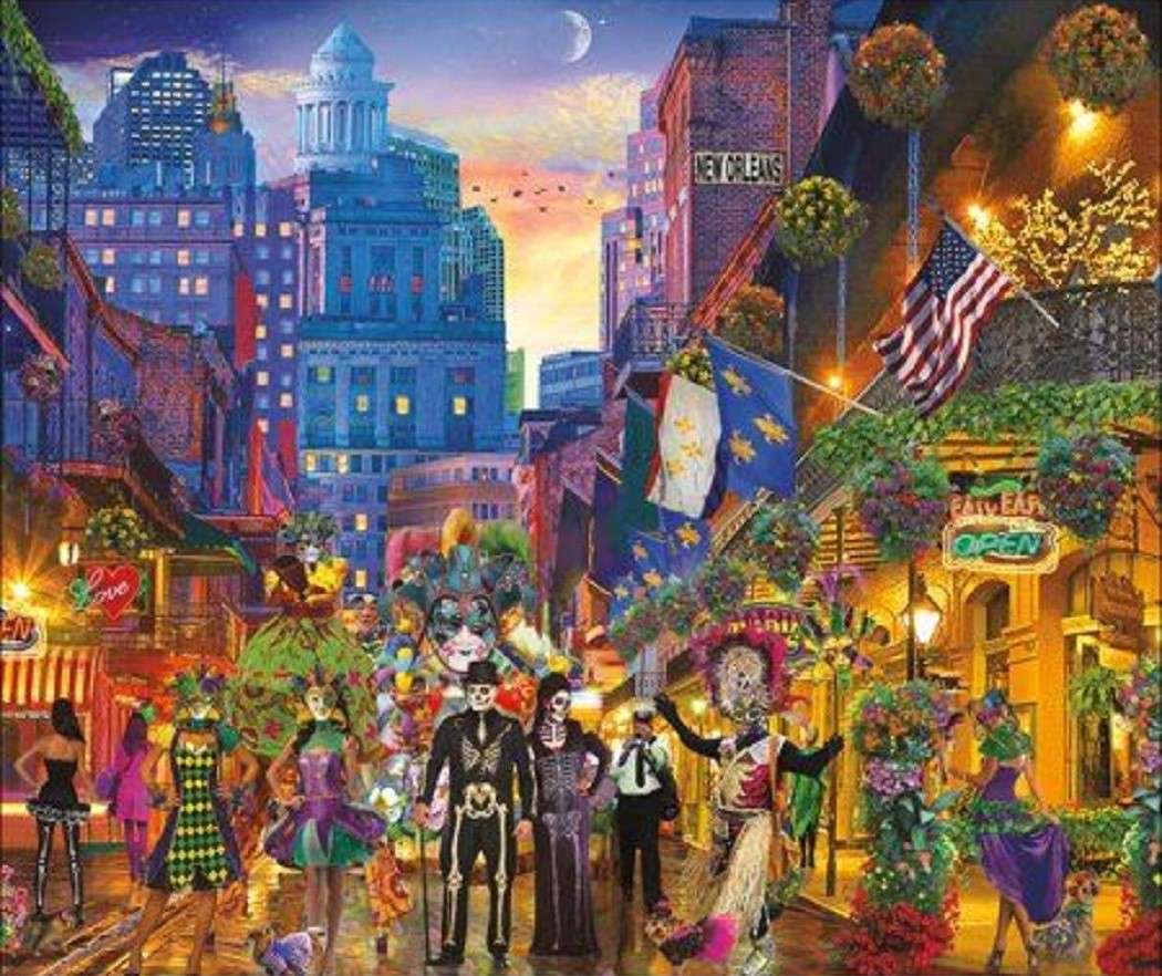 Karneval v New Orleans - Louisiana - USA skládačky online