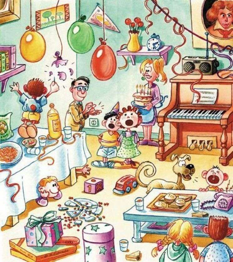 festa di compleanno puzzle online