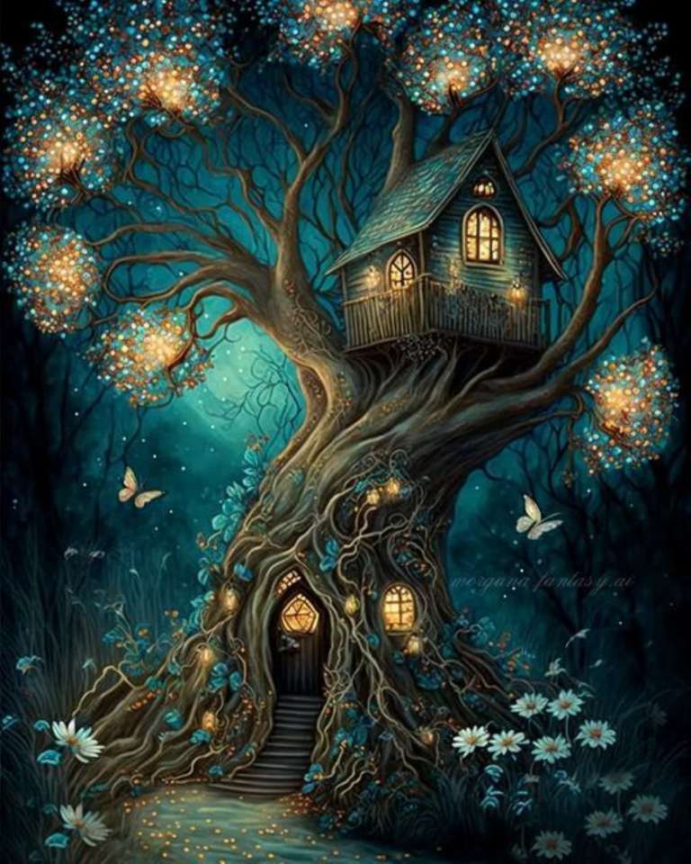 sprookjeshuis in een boom online puzzel
