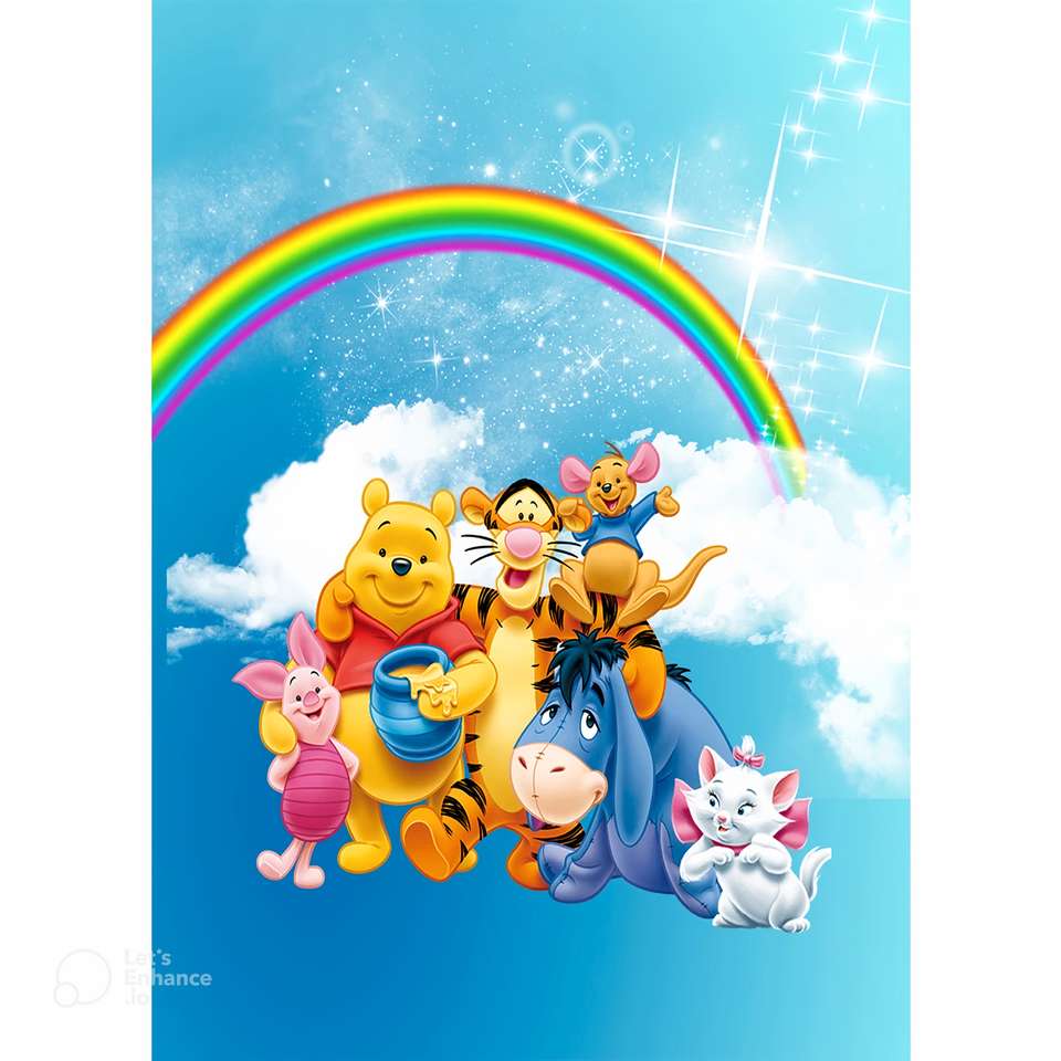 Rainbow Winnie online παζλ