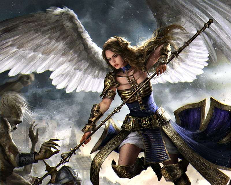 ангел-воин онлайн-пазл