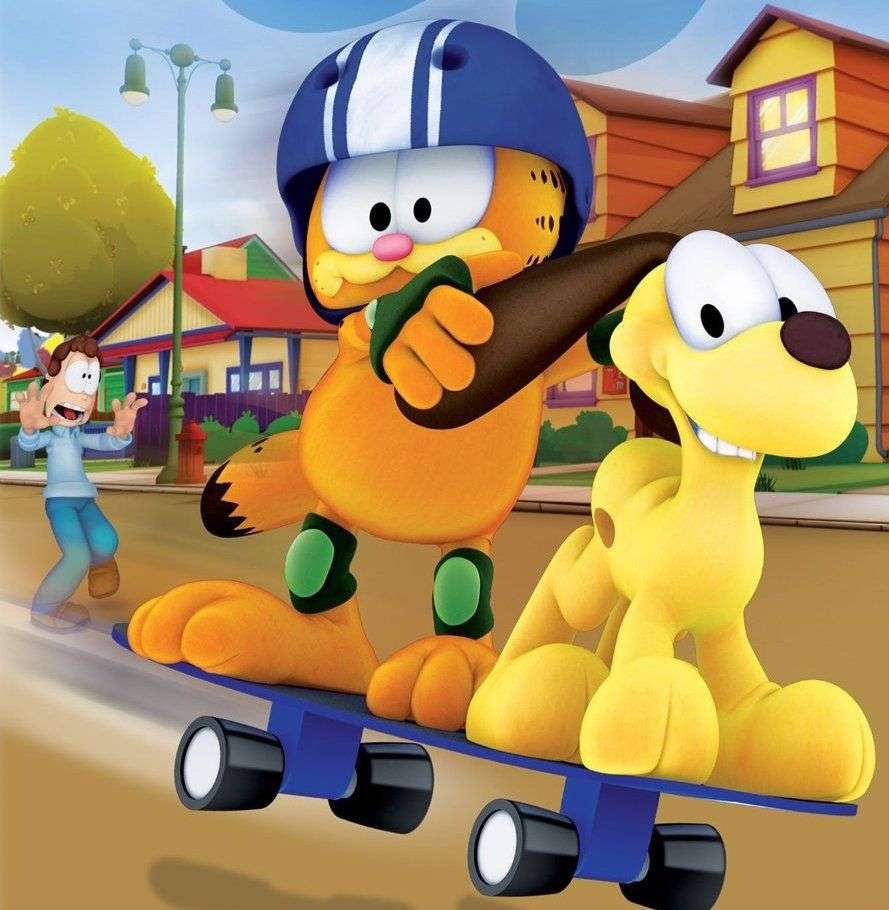 Garfield e Odie puzzle online