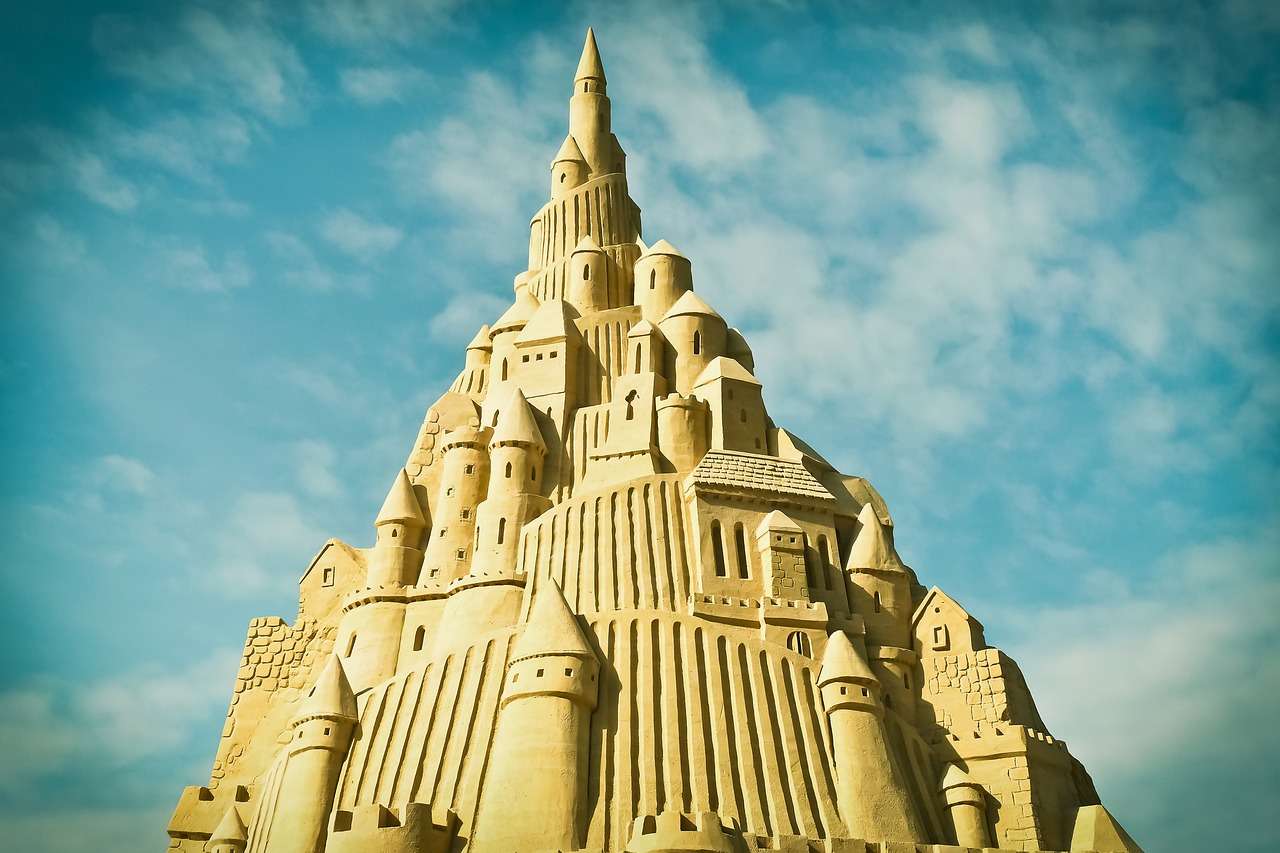 Пясъчен замък онлайн пъзел