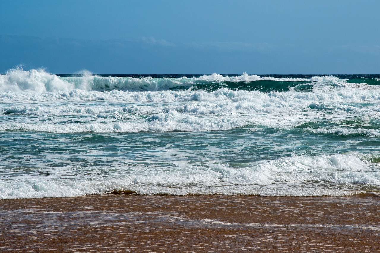 Плажни вълни онлайн пъзел
