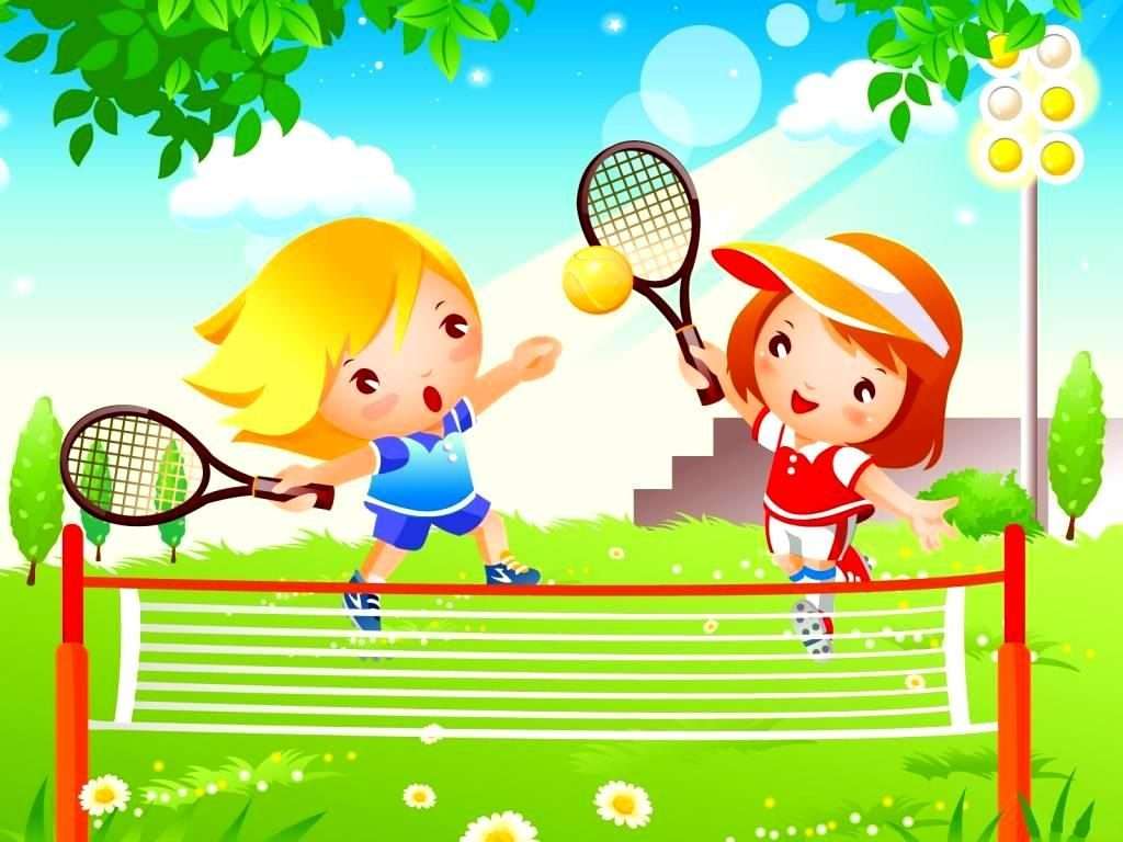 kinderen tennissen online puzzel