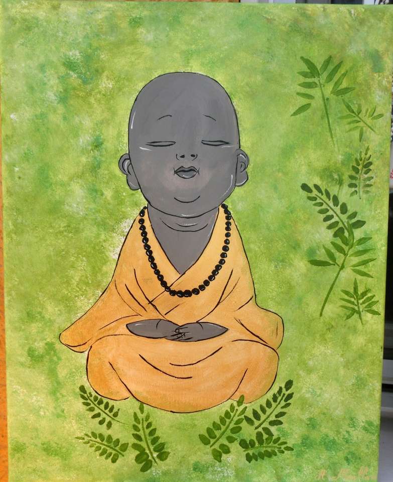 Little buddha painting online puzzle
