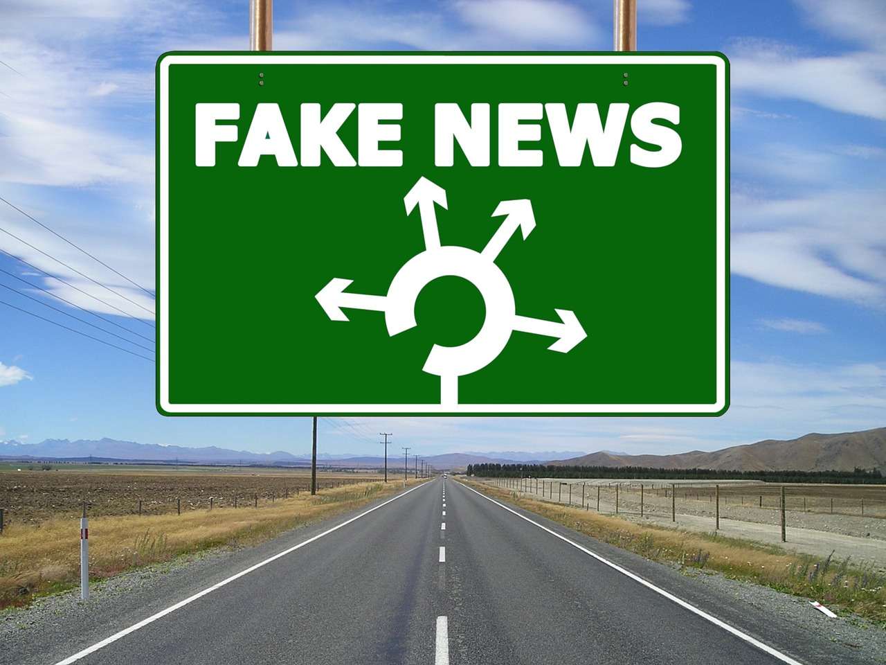 Fake News Dopravní Značka skládačky online