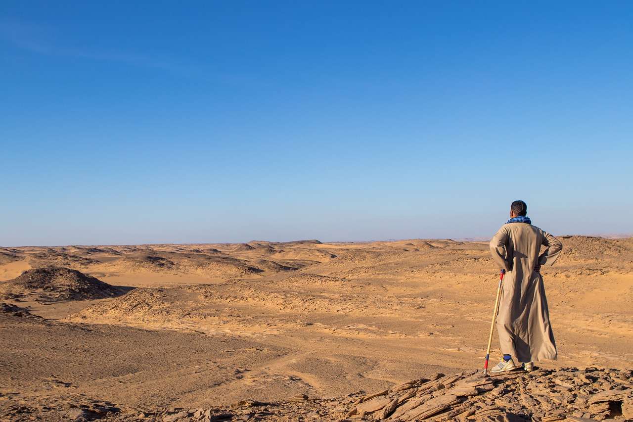 Египетски пясъчен пейзаж онлайн пъзел