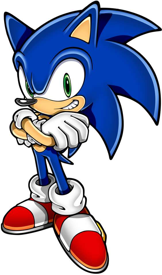 sonic 1 син силует онлайн пъзел