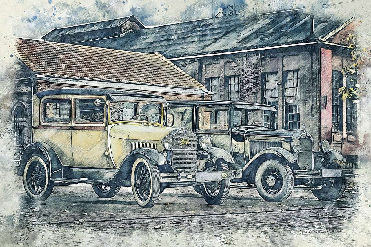 Antieke auto's legpuzzel online