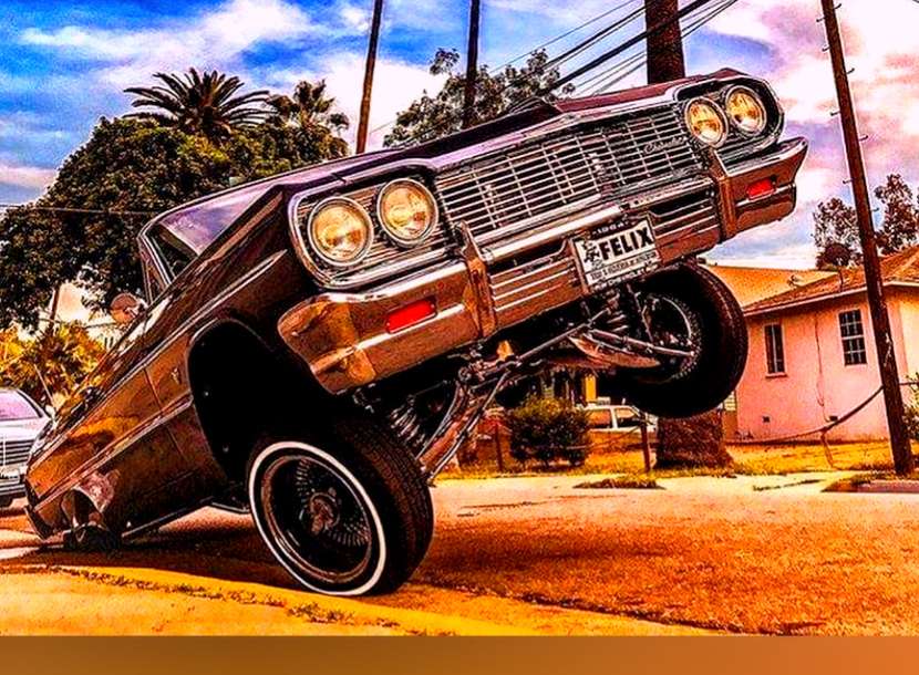 Lowrider - en dansande bil pussel på nätet