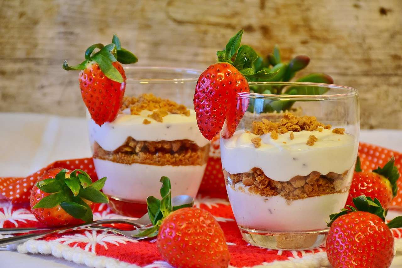 Strawberry Dessert pussel på nätet