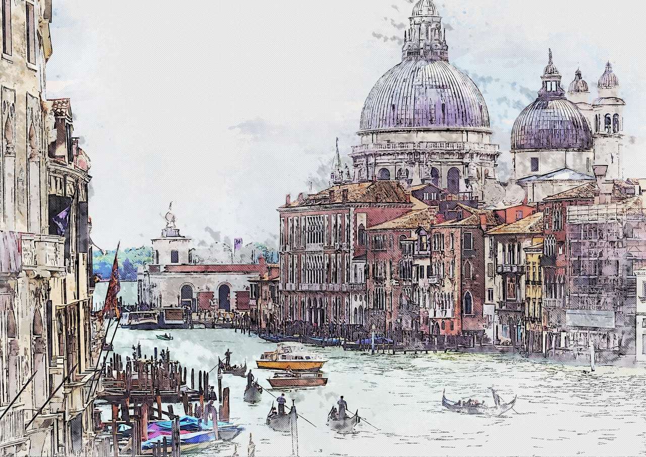 Veneția, gondole jigsaw puzzle online