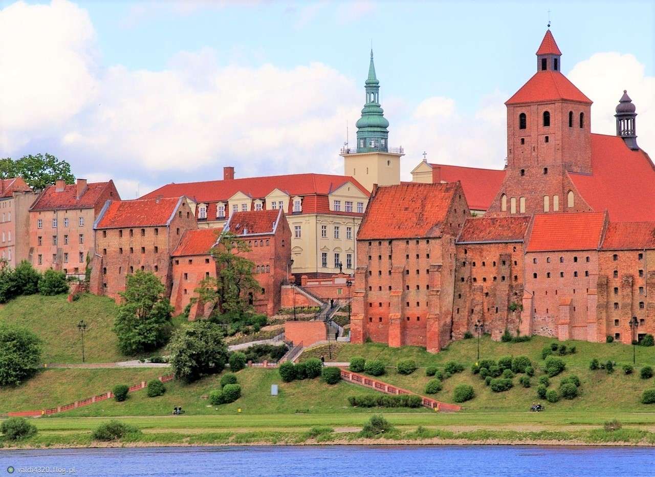 Stad van Grudziadza in Polen legpuzzel online