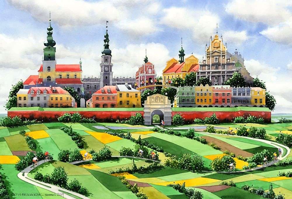 Zamosc în Polonia jigsaw puzzle online