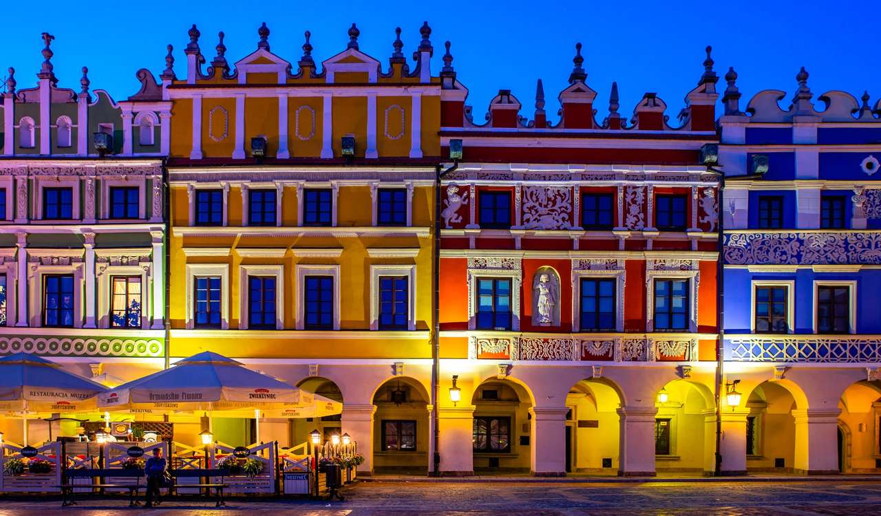 Stadtzentrum von Zamosc in Polen Online-Puzzle