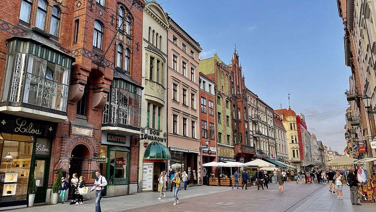 Staden Torun i Polen Pussel online