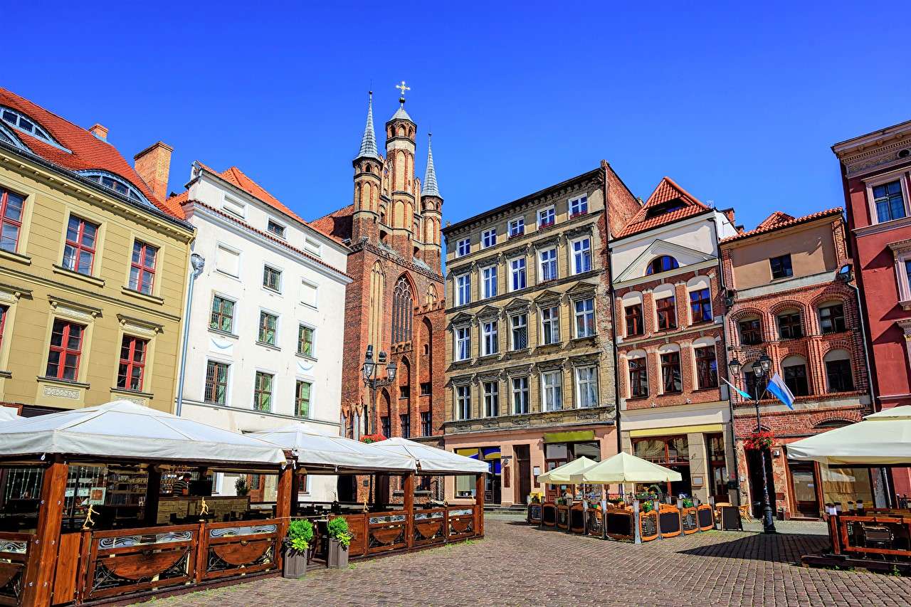 Місто Торунь в Польщі пазл онлайн