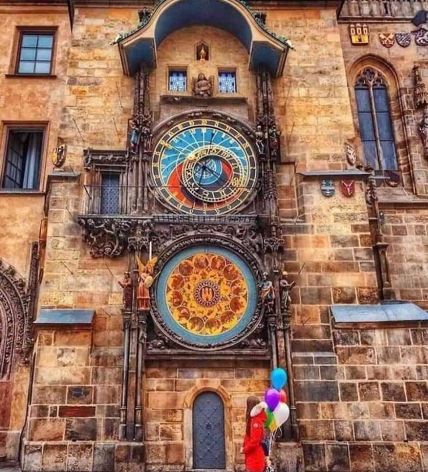 Astronomisk klocka i Prag pussel på nätet