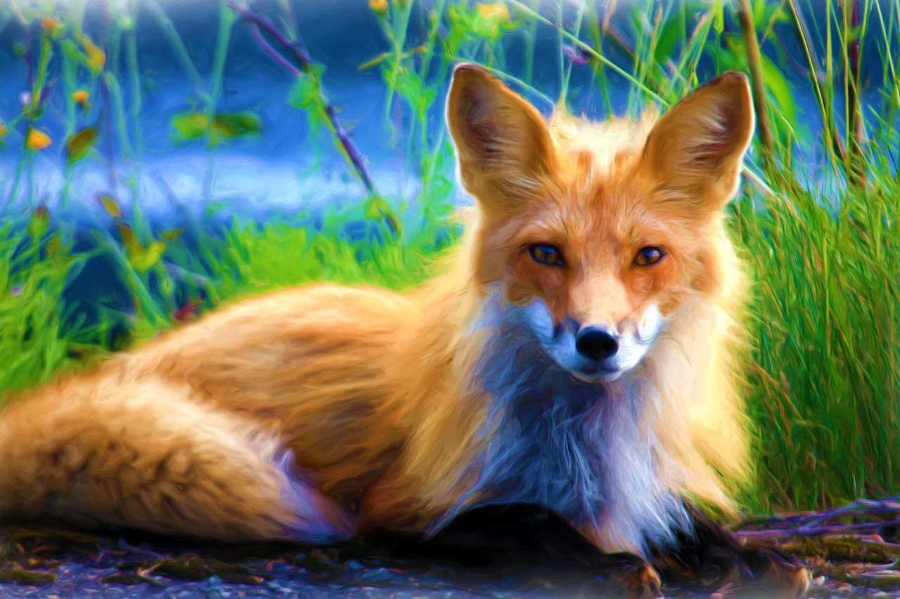 Fox Wild Animal pussel på nätet