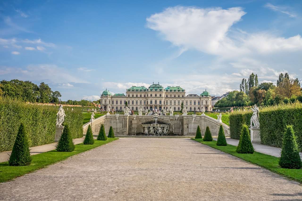 Палац Бельведер Відень пазл онлайн