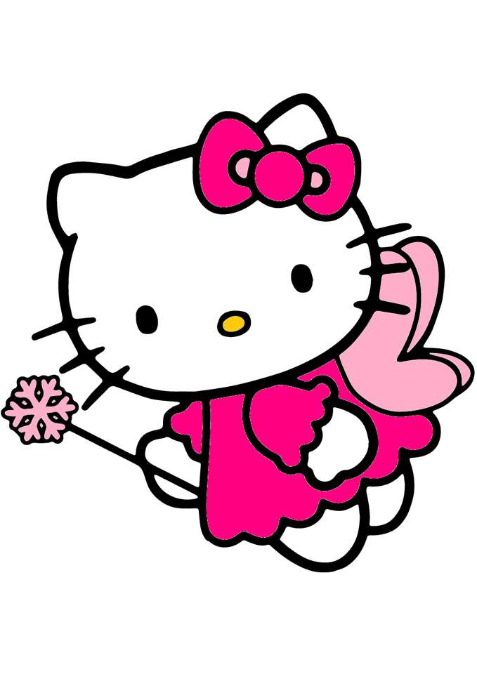 Hello Kitty Pink Fairy pussel på nätet