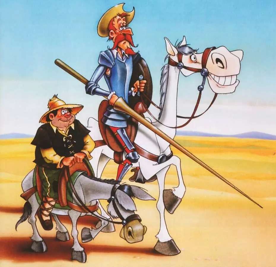 Don Quijote y Sancho Panza rompecabezas en línea