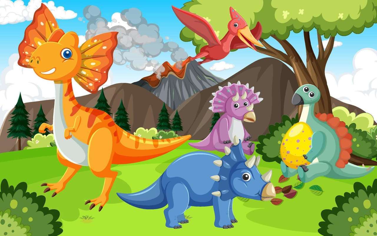 dinoszauruszok online puzzle