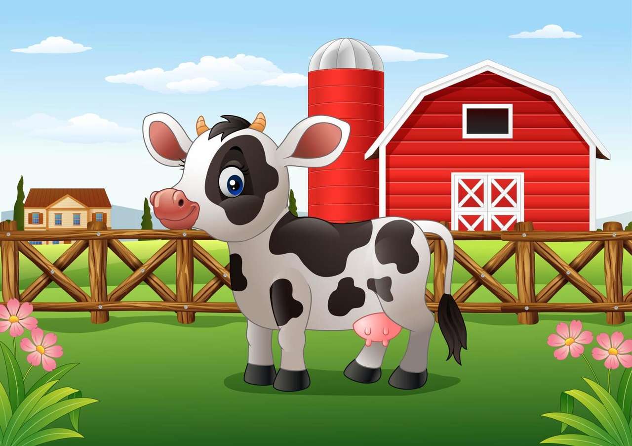 linda vaca bonita puzzle online