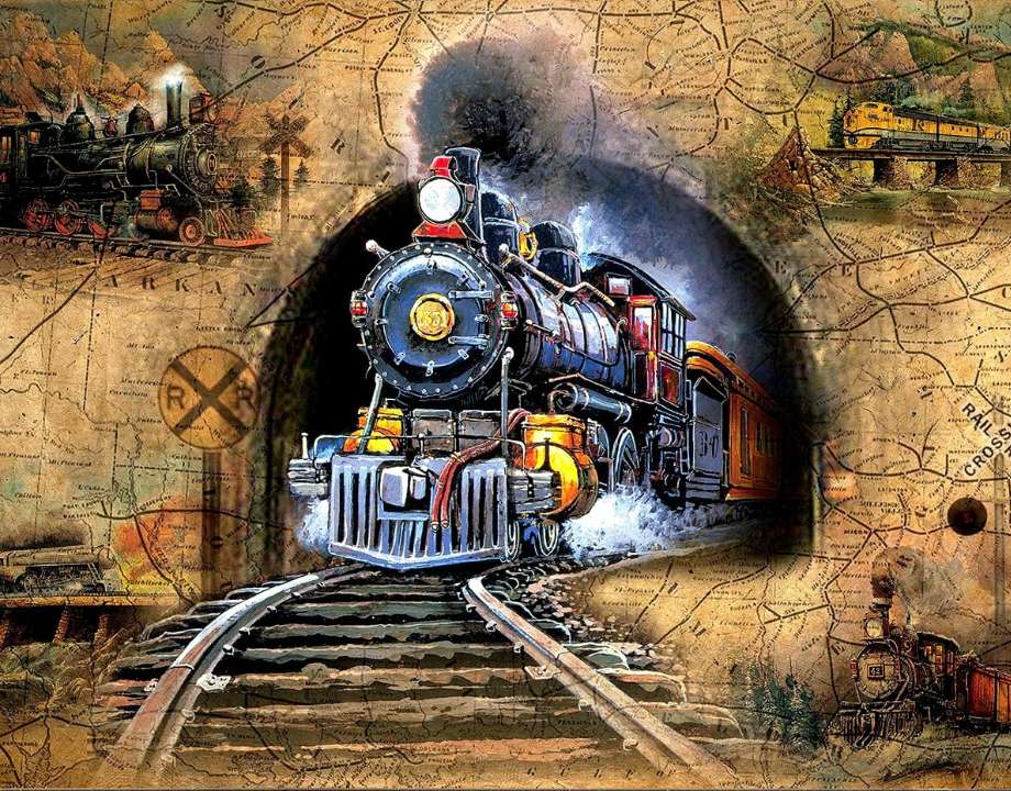 Toate locomotivele cu abur înainte puzzle online