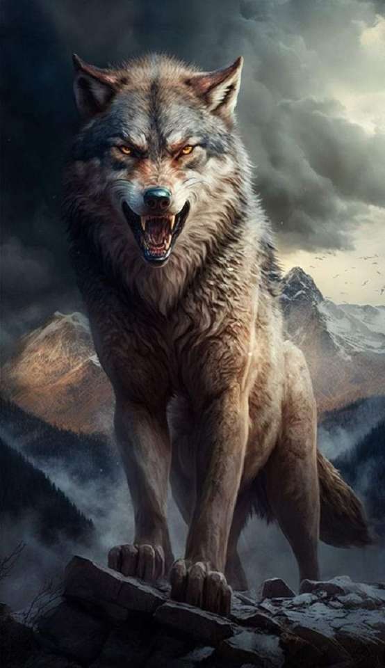 Wolf, König der Berge Puzzlespiel online
