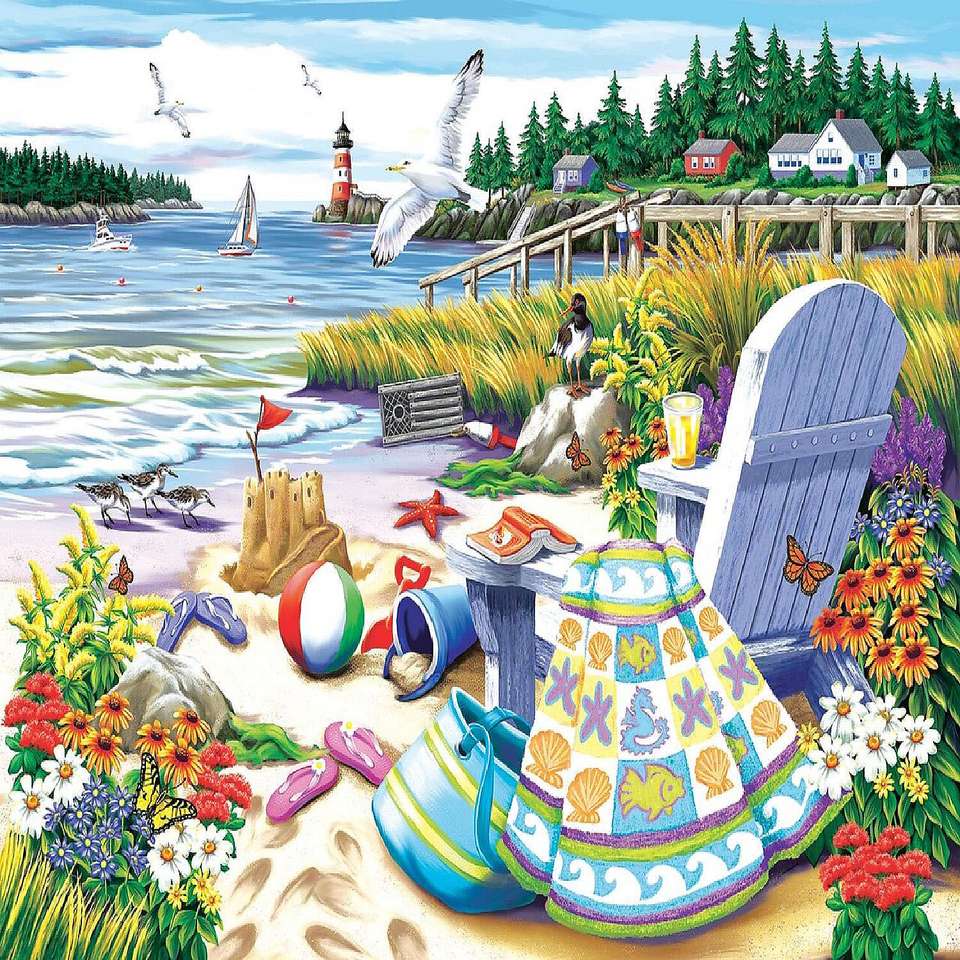 Cum să nu iubești vara, plaja, vibrațiile de vacanță jigsaw puzzle online