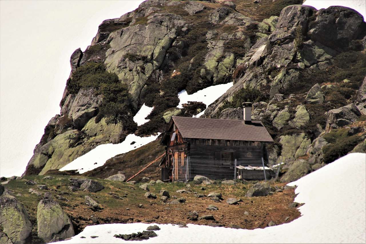Альпийский коттедж онлайн-пазл