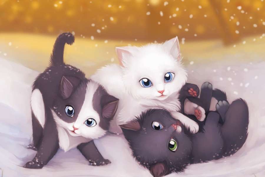 Χαριτωμένα γατάκια :) παζλ online