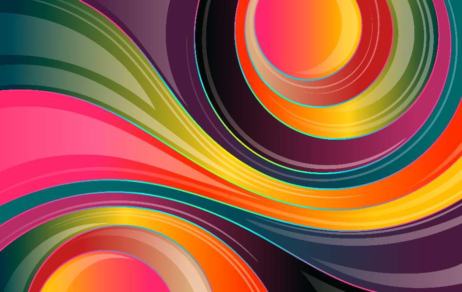 ondas multicoloridas quebra-cabeças online