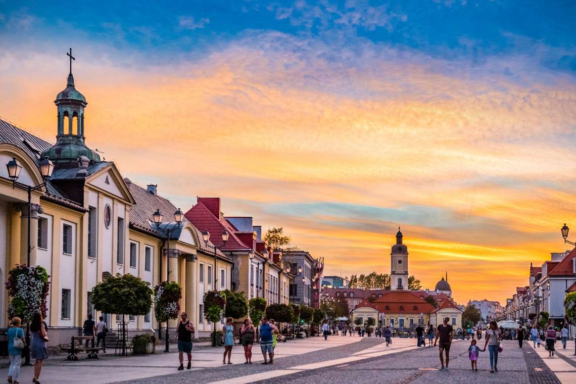 Город Белосток в Польше пазл онлайн