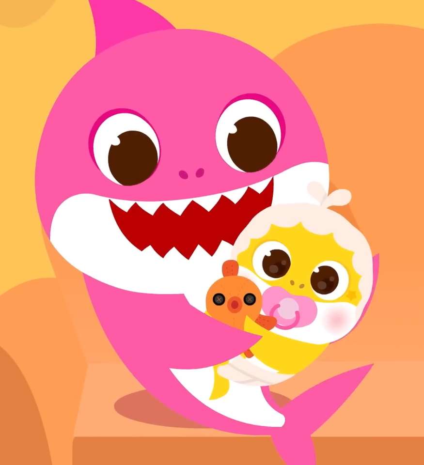 Mama en pasgeboren babyhaai legpuzzel online